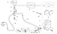 Rear brake caliper