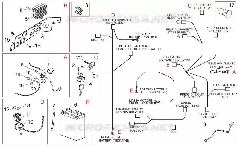 Rear electrical system