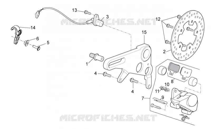 Rear brake caliper