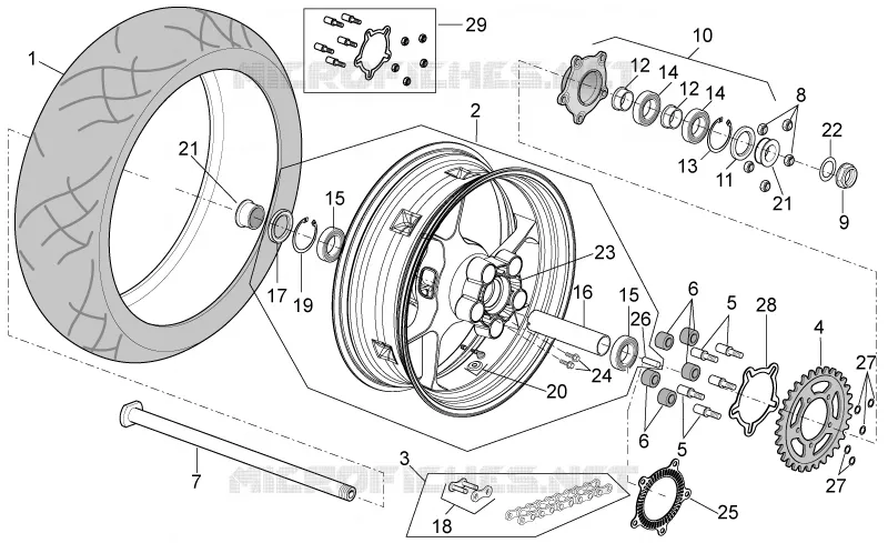 Rear wheel