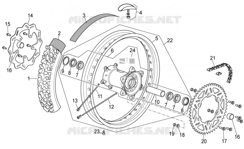 Rear wheel