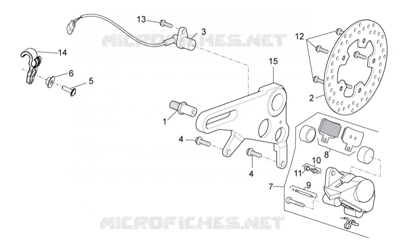 Rear brake caliper