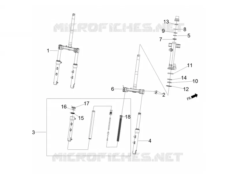 Front/rear shock absorber