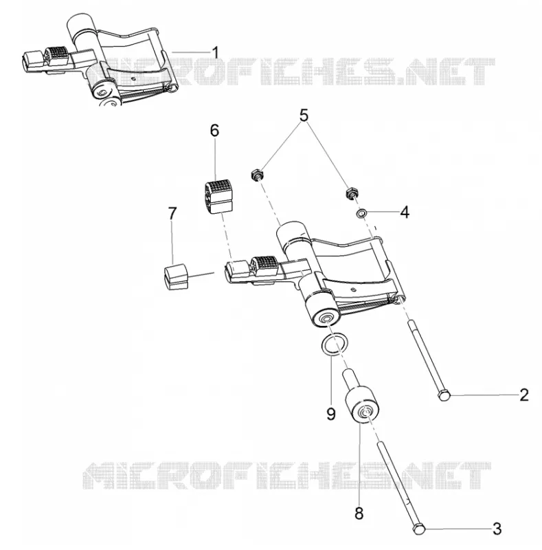 Swinging arm