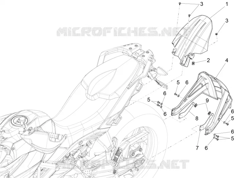 Rear mudguard