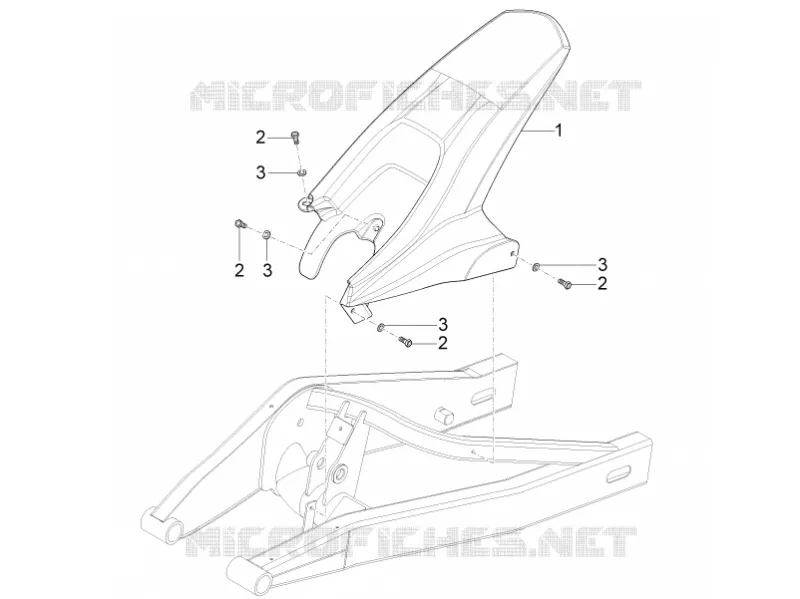 Rear mudguard