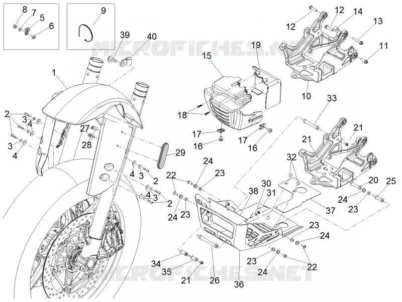 Front mudguard-Puntale