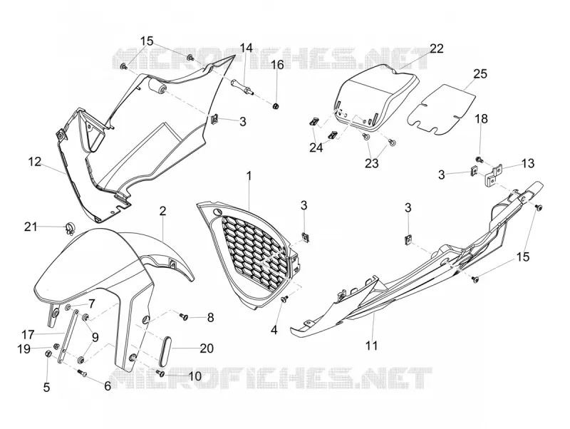 Front mudguard-Puntale